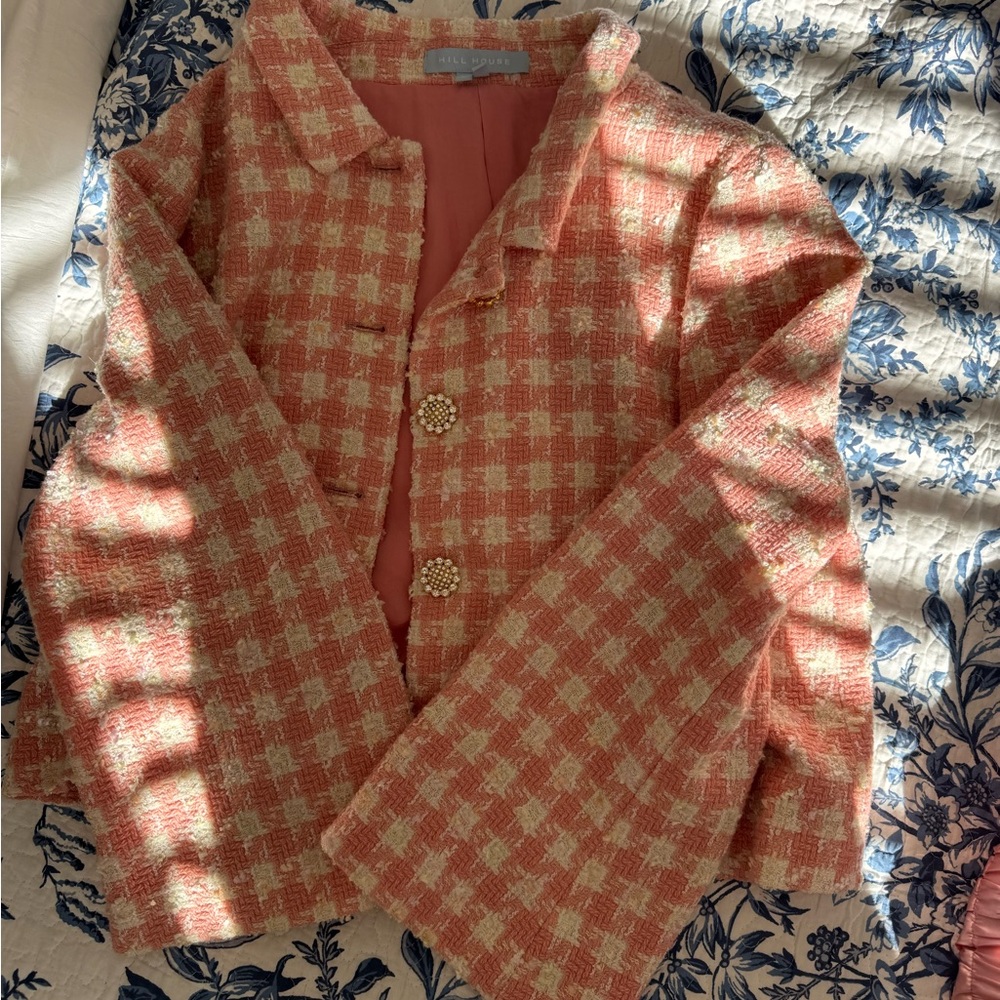 Hill House Pink & Cream Tweed Jacket